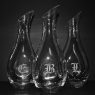 personalized cristoff wine decanters with custom initial for groomsmen gift