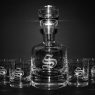 personalized monogrammed groomsmen whiskey decanter set