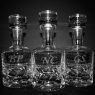 engraved beveled blade decanters with groomsmen text