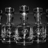 monogrammed buckingham groomsmen decanters