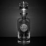 personalized decanter with engraved initials