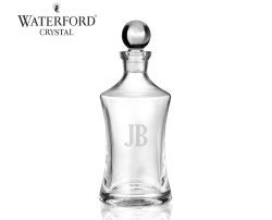 engraved waterford hourglass decanter