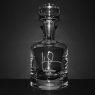 engraved buckingham whiskey decanter with best man signature