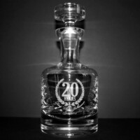 personalized taylor whiskey decanter with custom logo for retirement