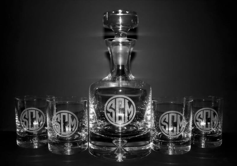 Engraved Taylor Whiskey Decanter Set Personalized Groomsmen Gift