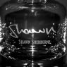 engraved taylor whiskey decanter with personalized signature and name - closeup