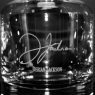 engraved taylor whiskey decanter with custom groomsman signature