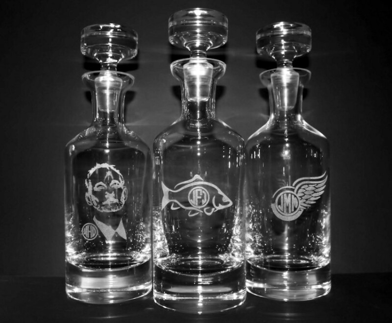 Engraved Wellington Whiskey Decanter Personsalized Groomsmen Gift