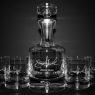 engraved taylor whiskey decanter set with personalized best man signature