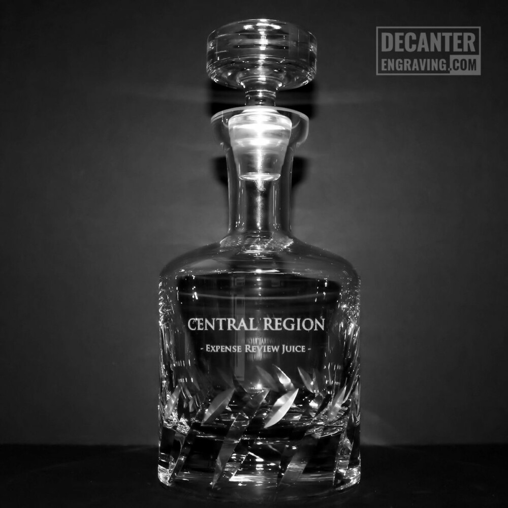 personalized whiskey decanter - beveled blade essence - holiday gift